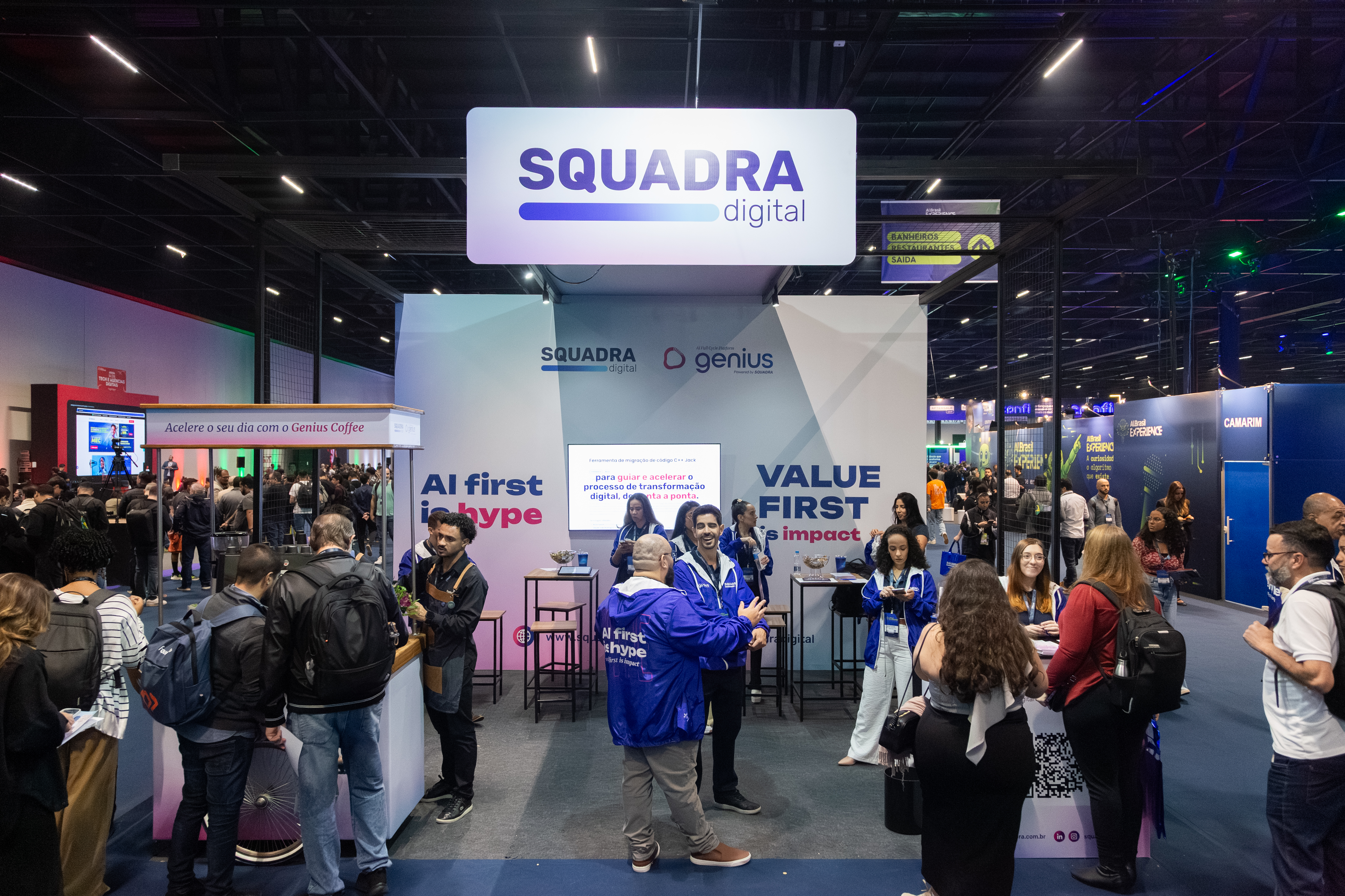 AI first is hype. Value first is impact. SQUADRA no AI Brasil Experience 2025 - AI first is hype. Value first is impact.